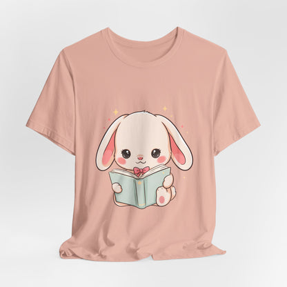 Book Lover Bunny T-Shirt – Cute Kawaii Reader Tee