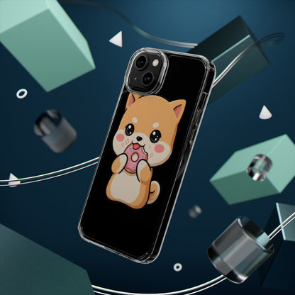 Kawaii Shiba Inu Phone Case with Donut