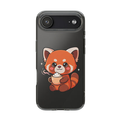 Kawaii Red Panda Phone Case with Latte