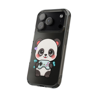 Gamer Panda Clear Impact-Resistant Phone Case