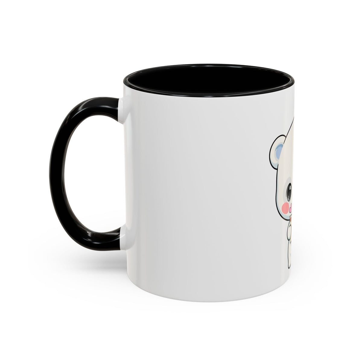 Kawaii Polar Bear Christmas Mug – Santa Letter Accent Mug