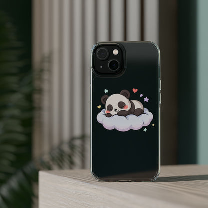 Sleeping Panda Clear Impact-Resistant Phone Case