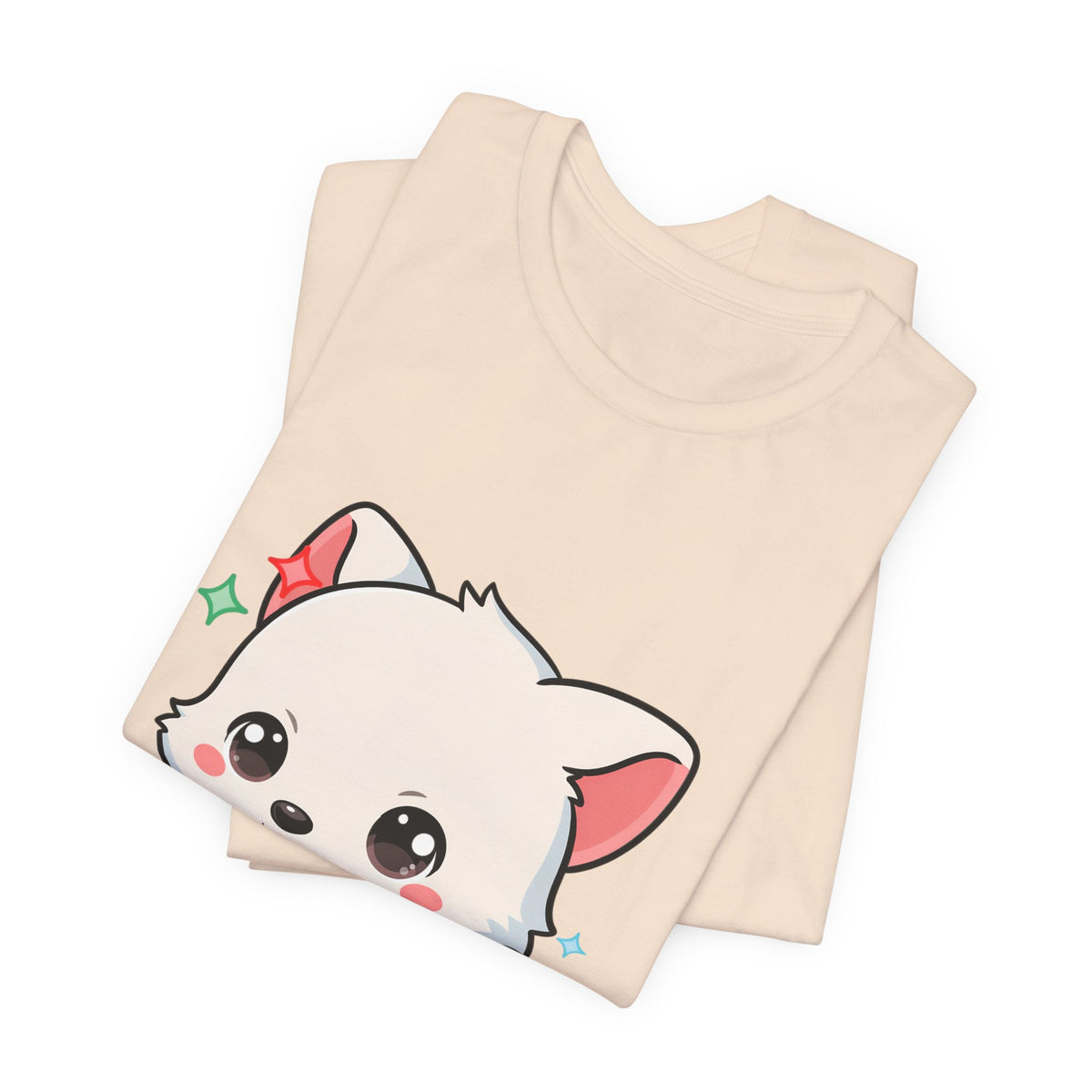 Kawaii Arctic Fox Christmas T-Shirt for Cute Holiday Fans
