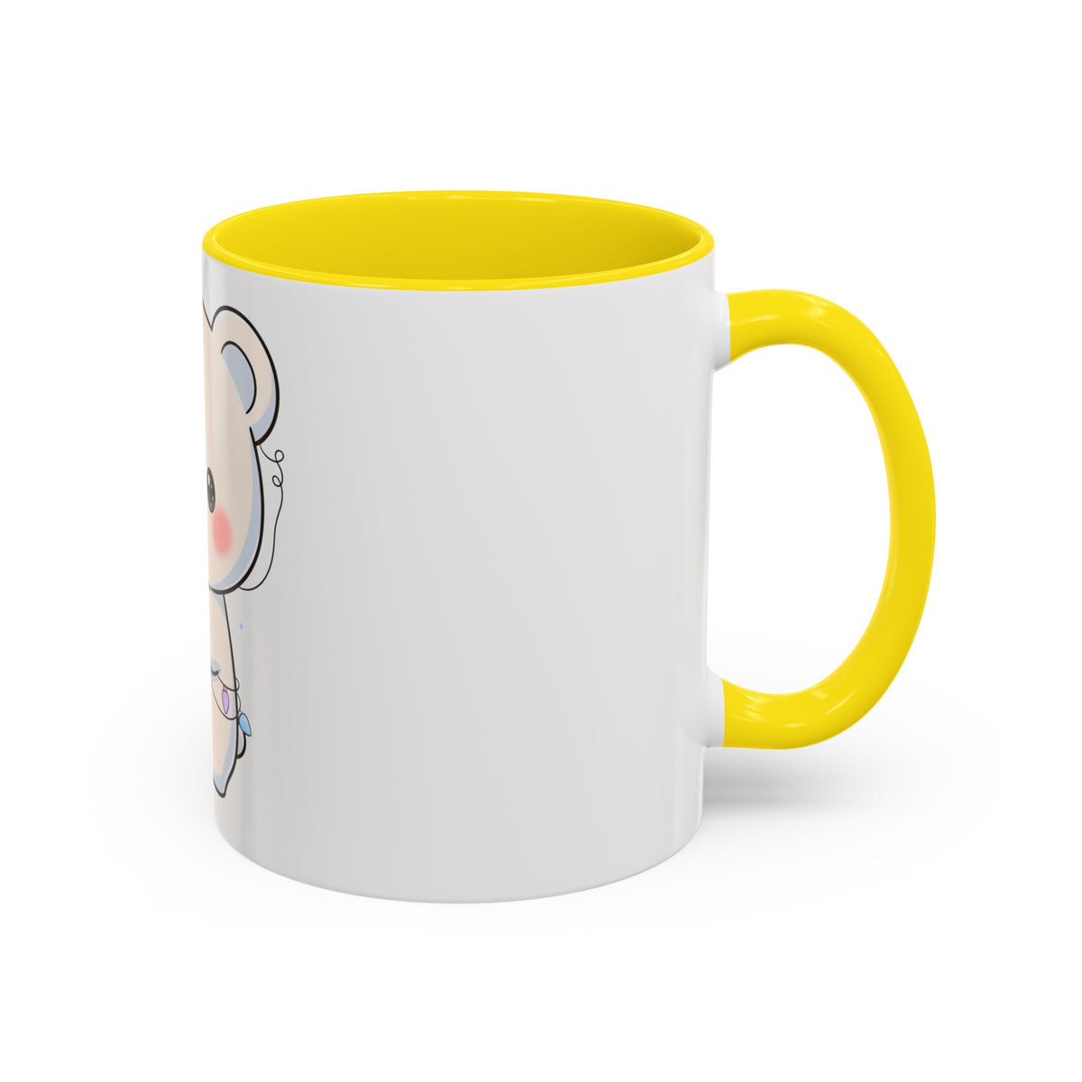 Kawaii Polar Bear Mug, Festive Holiday Gift