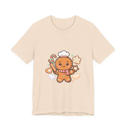 Gingerbread Baker Christmas Tee, Cute Kawaii Holiday Shirt