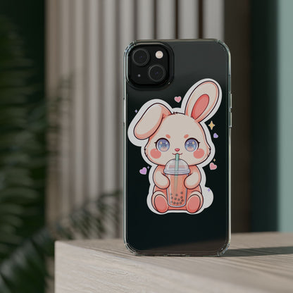 Kawaii Bunny Bubble Tea Phone Case for Boba Lovers