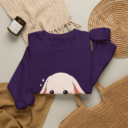 Kawaii Bunny Sweatshirt, Cute Chibi Tea Cup Rabbit