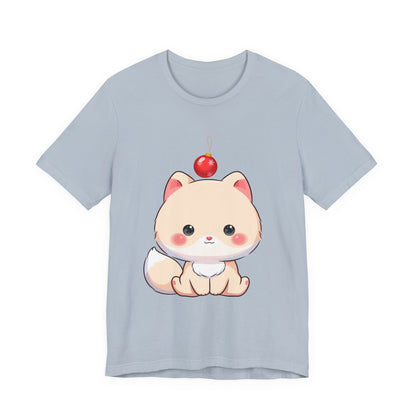 Kawaii Arctic Fox Christmas T-Shirt for Holiday Fans
