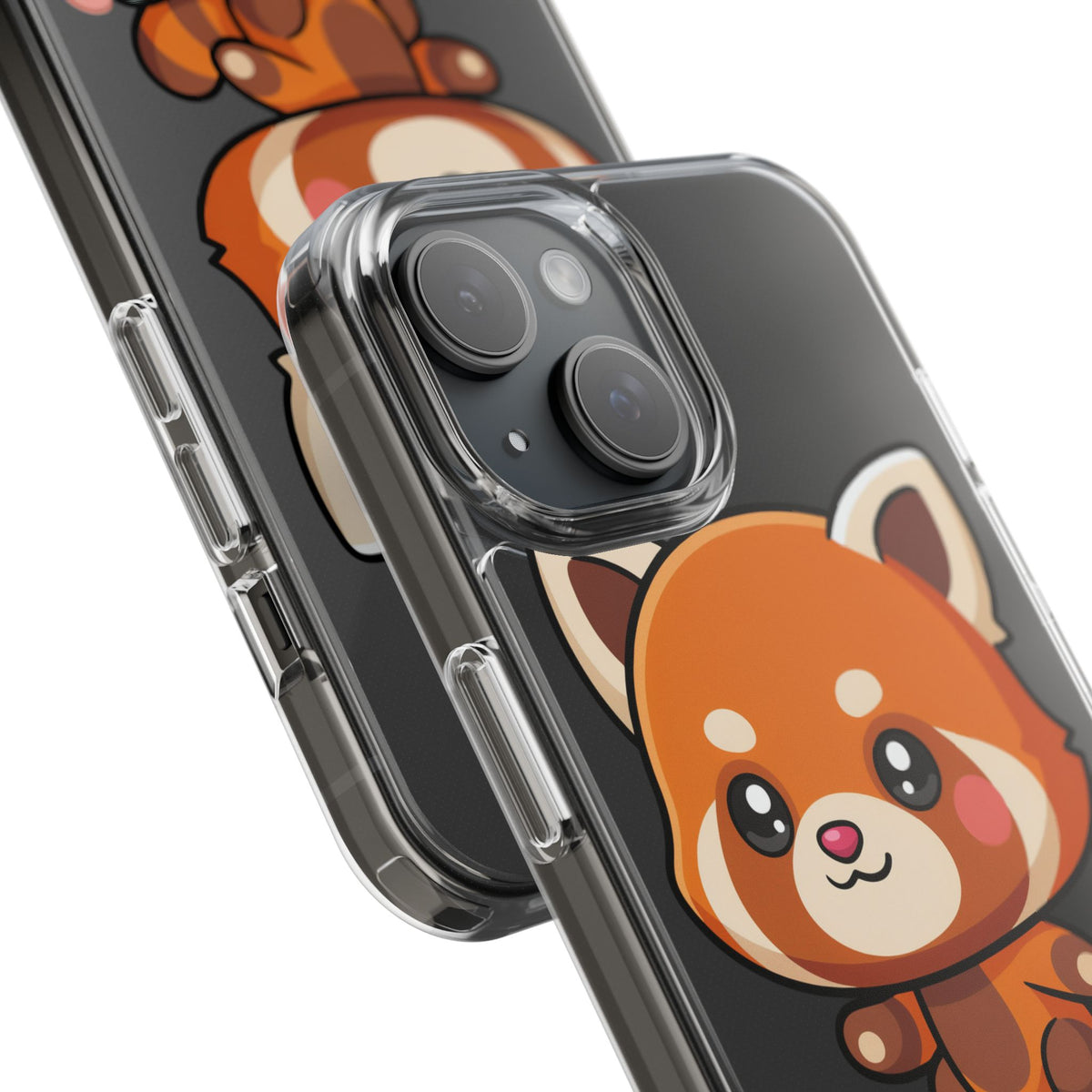 Red Panda Skateboard Phone Case, Cute Kawaii Style