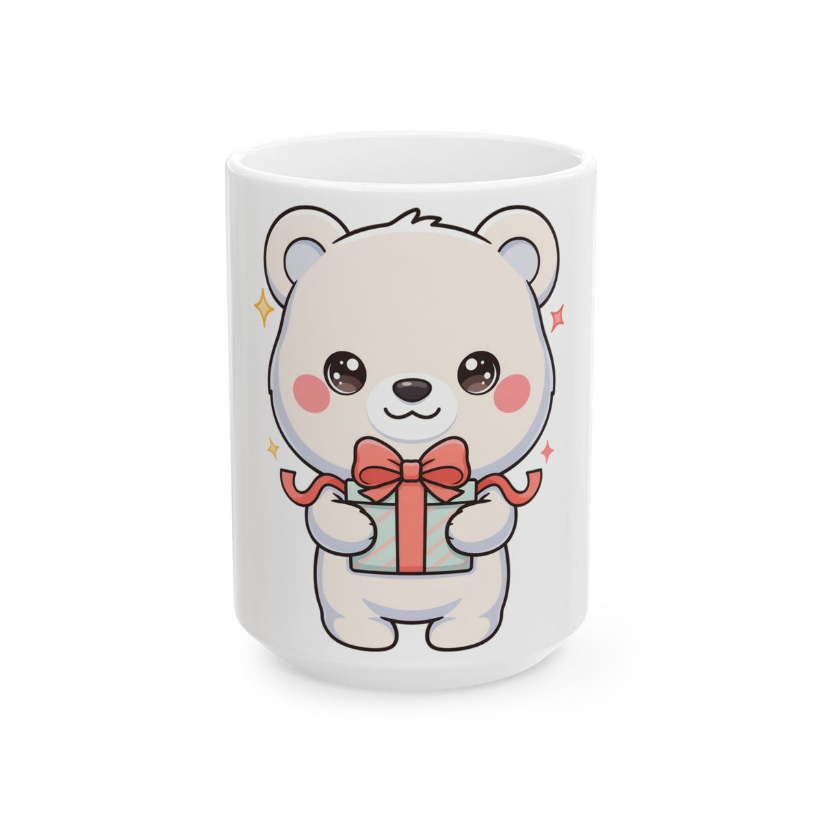 Kawaii Polar Bear Mug with Gift | Cute Bear Ceramic Mug