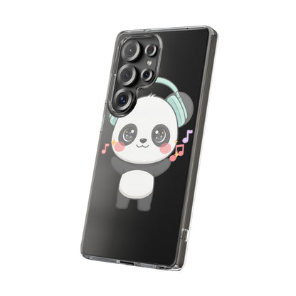 Kawaii Panda Phone Case with Headphones