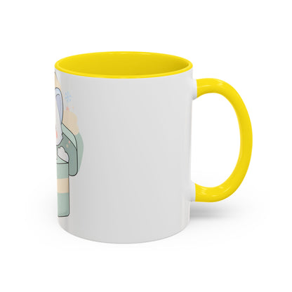 Kawaii Arctic Fox Mug, Cute Gift Box Accent Coffee Mug
