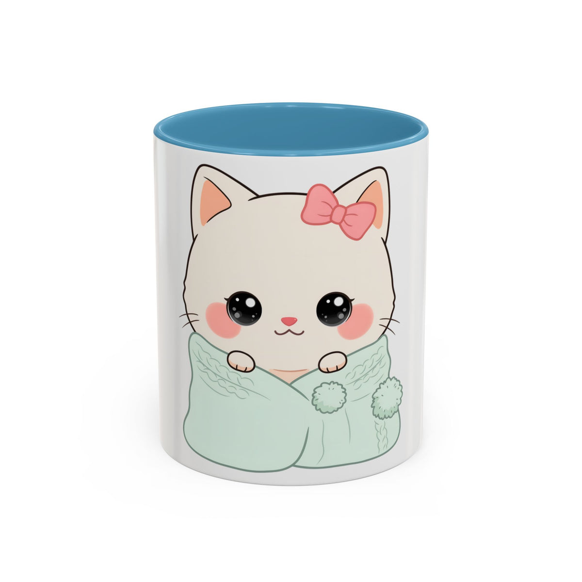 Cozy Cat Accent Mug for Kawaii Cat Lovers