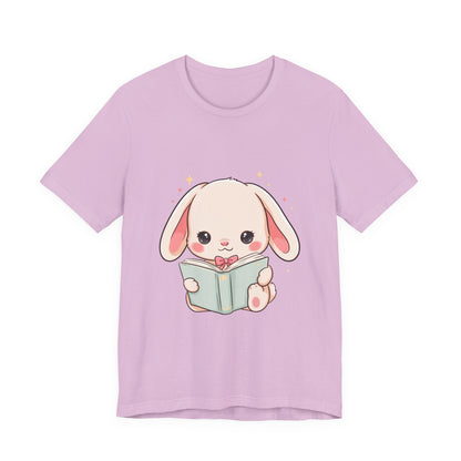 Book Lover Bunny T-Shirt – Cute Kawaii Reader Tee