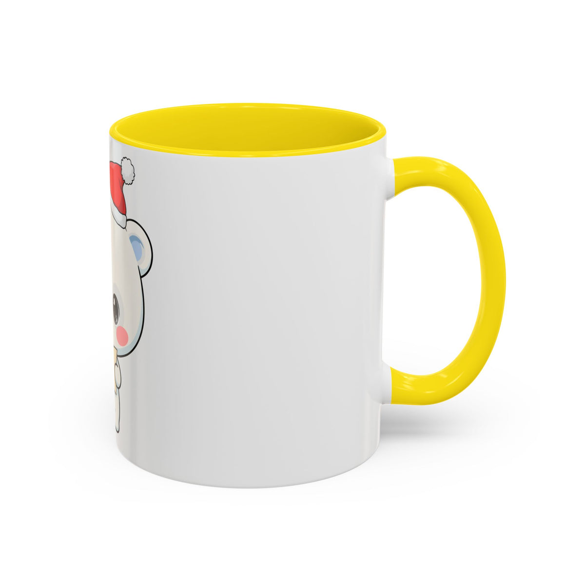Kawaii Polar Bear Christmas Mug – Santa Letter Accent Mug