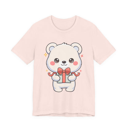 Kawaii Polar Bear Gift T-Shirt for Cute Holiday Cheer