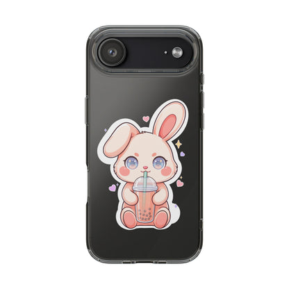 Kawaii Bunny Bubble Tea Phone Case for Boba Lovers
