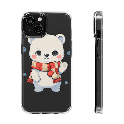 Kawaii Polar Bear Phone Case – Cozy Christmas Cub