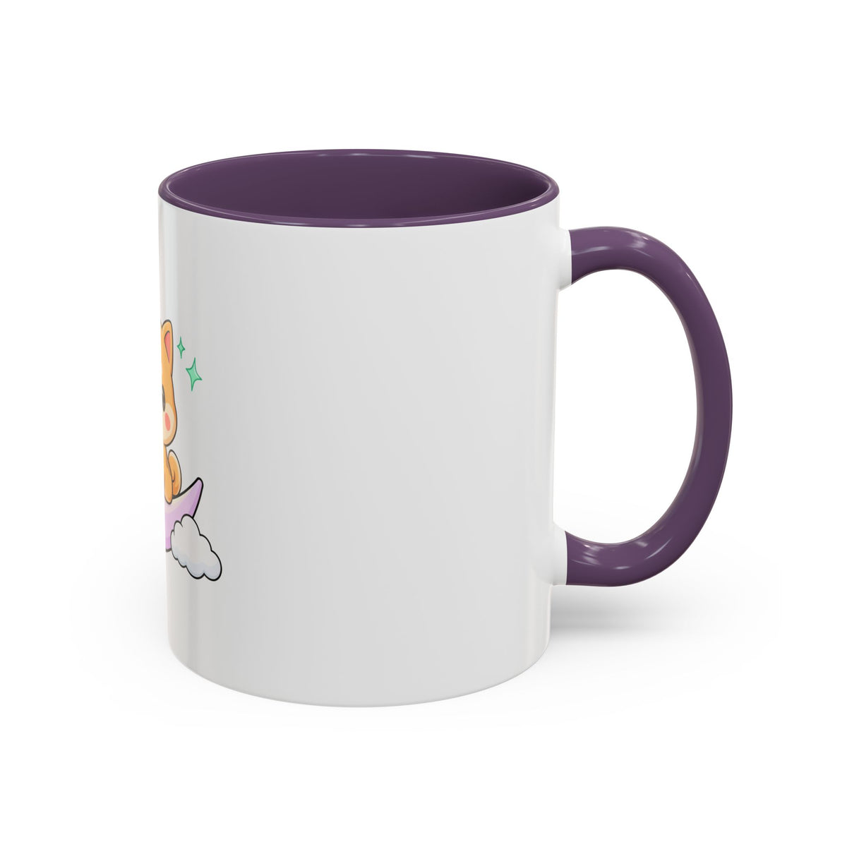 Kawaii Shiba Inu Accent Coffee Mug, Moon Puppy Gift