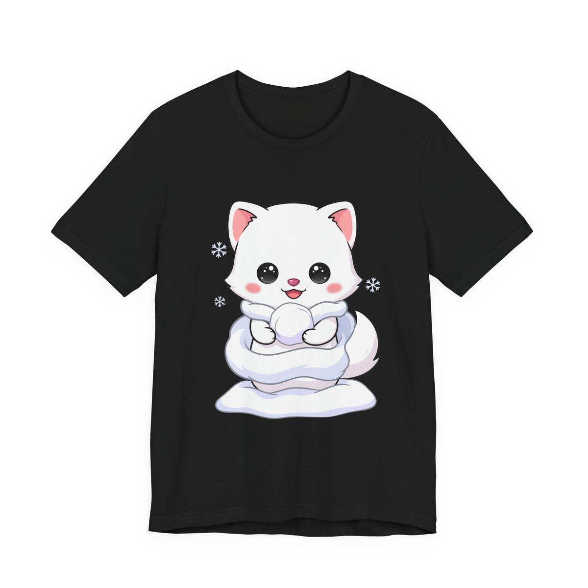 Kawaii Arctic Fox T-Shirt for Cute Winter Style