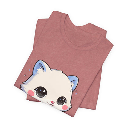 Kawaii Arctic Fox T-Shirt for Winter Gift Giving