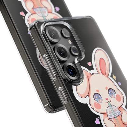 Kawaii Bunny Bubble Tea Phone Case for Boba Lovers