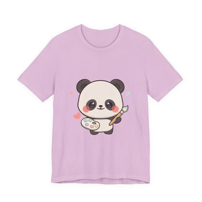 Kawaii Panda Artist T-Shirt for Creative Panda Fans
