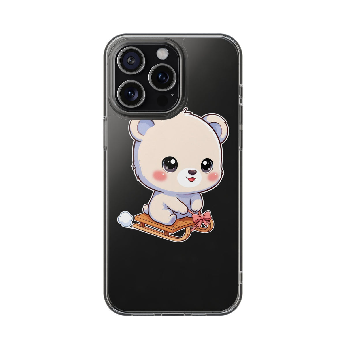 Kawaii Polar Bear Phone Case, Cute Winter Gift