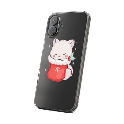 Christmas Fox Phone Case, Cute Holiday Stocking Gift