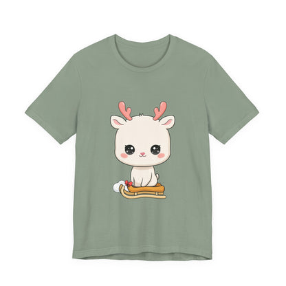 Kawaii Reindeer T-Shirt for Cozy Winter Days