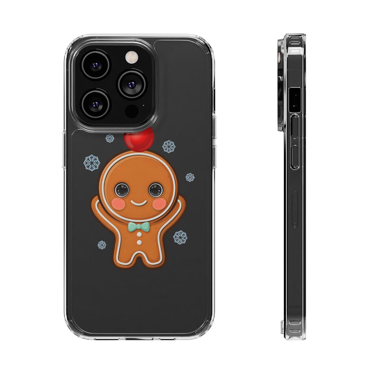Christmas Gingerbread Phone Case, Cute Kawaii Holiday Gift