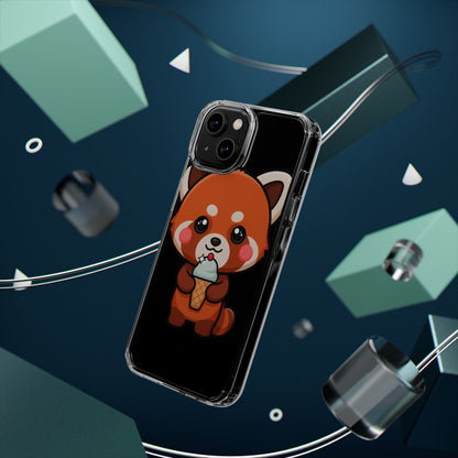 Kawaii Red Panda Phone Case with Ice Cream