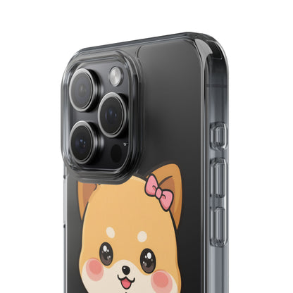 Kawaii Shiba Inu Phone Case with Latte