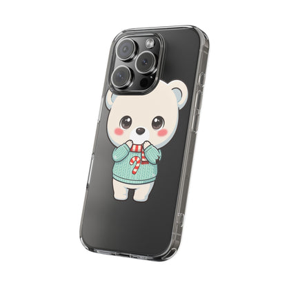 Kawaii Christmas Bear Phone Case for Holiday Season