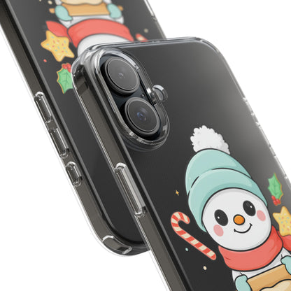 Christmas Snowman Phone Case, Cute Cookie Baker