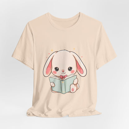 Book Lover Bunny T-Shirt – Cute Kawaii Reader Tee