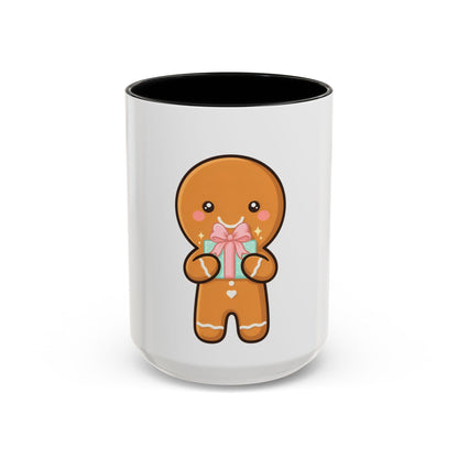 Gingerbread Coffee Mug, Cute Holiday Accent Mug