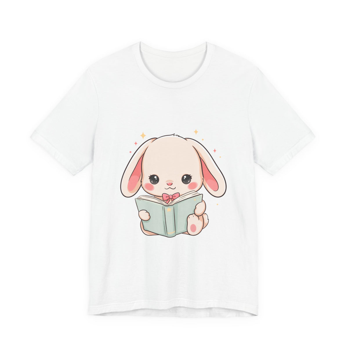 Book Lover Bunny T-Shirt – Cute Kawaii Reader Tee