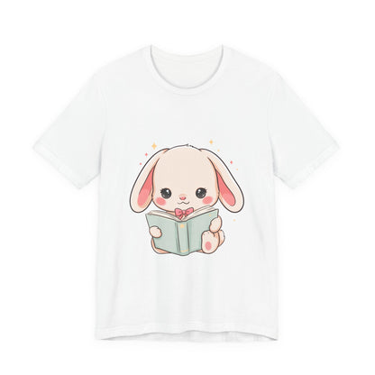 Book Lover Bunny T-Shirt – Cute Kawaii Reader Tee