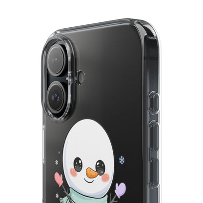 Kawaii Snowman Clear Impact-Resistant Case