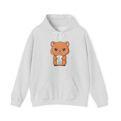 Kawaii Quokka Bubble Tea Hoodie, Cute Animal Sweatshirt