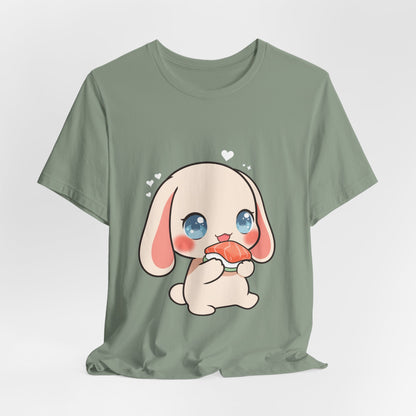 Kawaii Sushi Bunny T-Shirt for Cute Foodie Fans