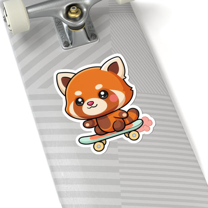 Kawaii Red Panda Skateboard Sticker for Cute Decor