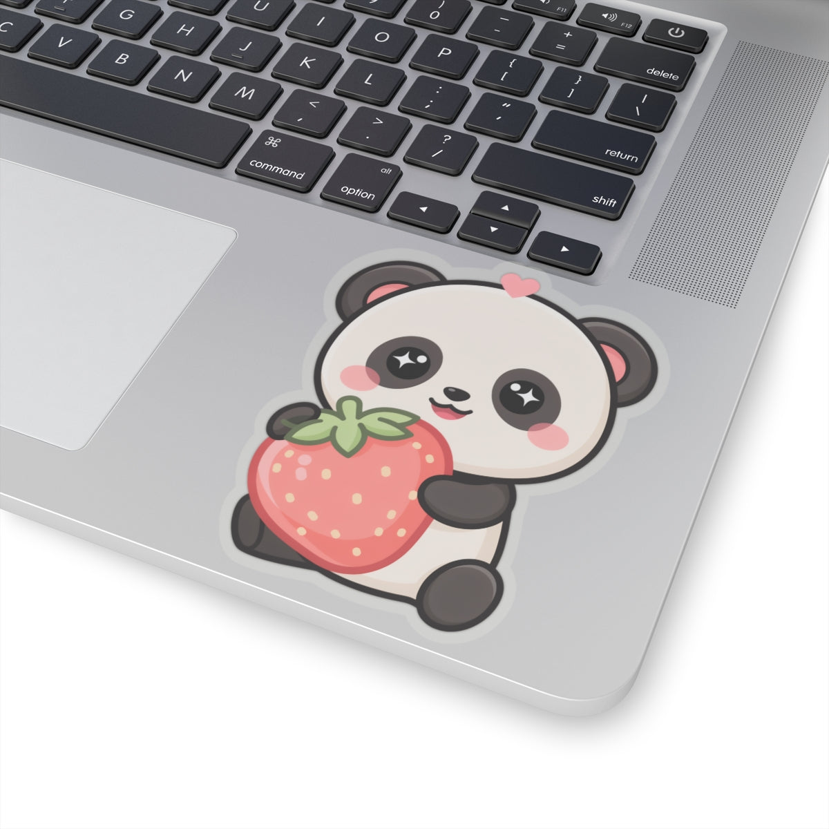 Kawaii Panda Strawberry Sticker for Sweet Little Joys