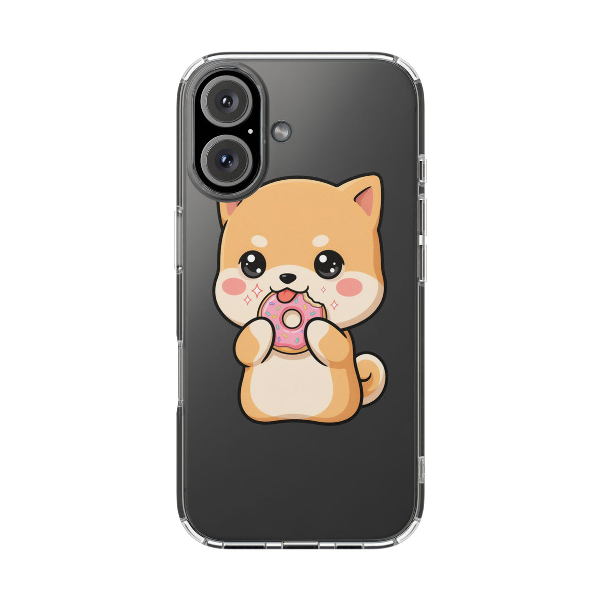 Kawaii Shiba Inu Phone Case with Donut