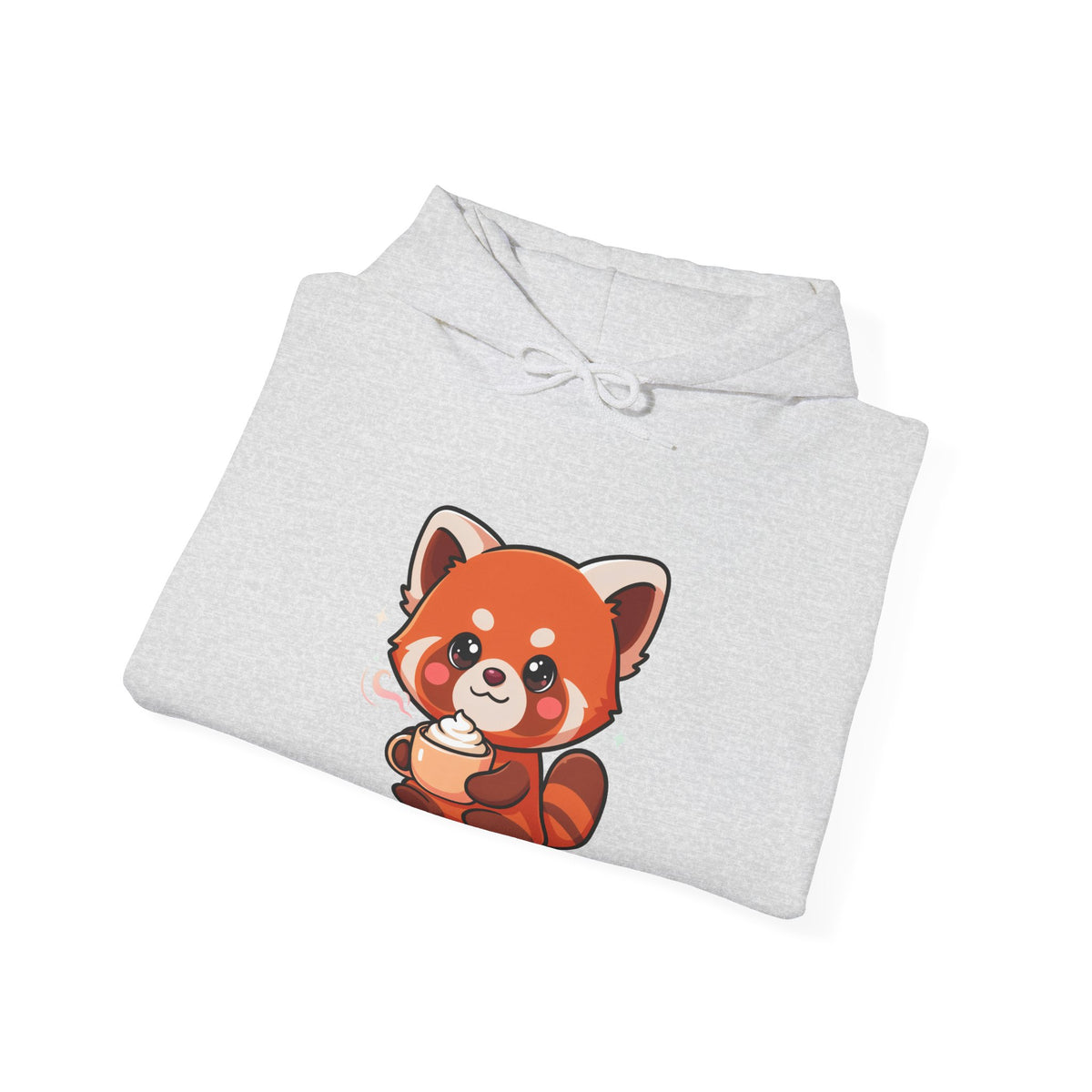 Red Panda Latte Hoodie – Cute Kawaii Coffee Sweatshirt