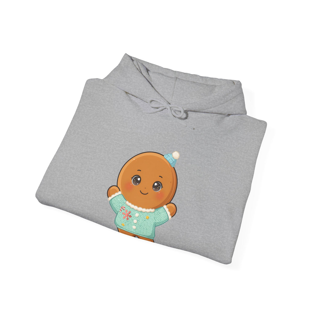 Kawaii Gingerbread Hoodie for Cozy Christmas Cheer