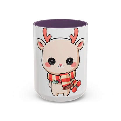 Kawaii Reindeer Christmas Mug for Holiday Fans