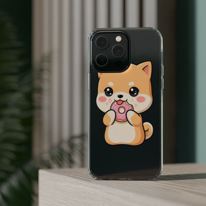 Kawaii Shiba Inu Phone Case with Donut