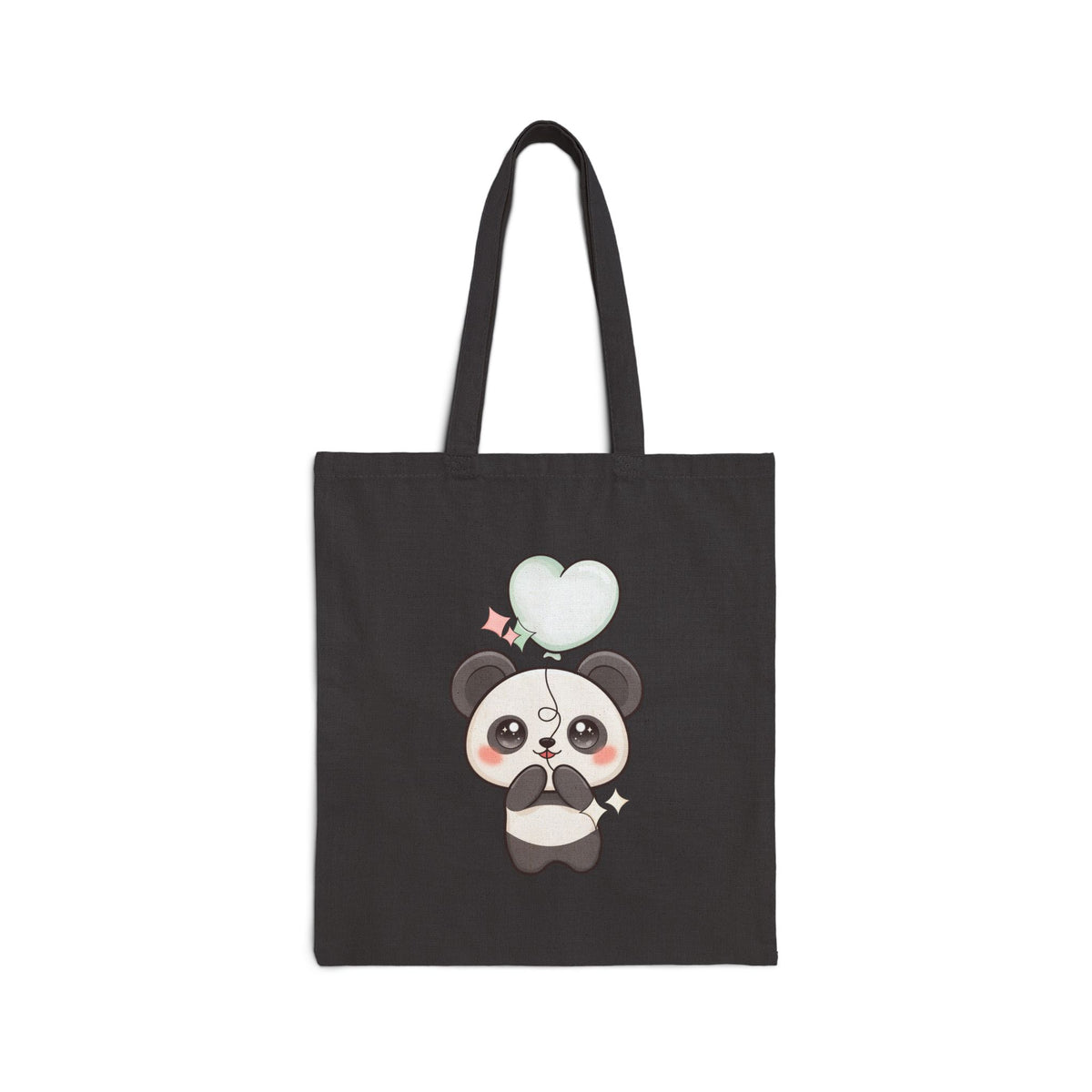 Kawaii Panda Tote Bag with Floating Balloon
